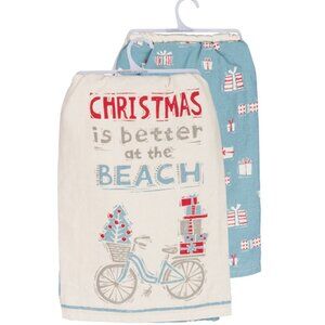 Holiday Towel Set - Christmas Is Better - Primitives by Kathy NWT